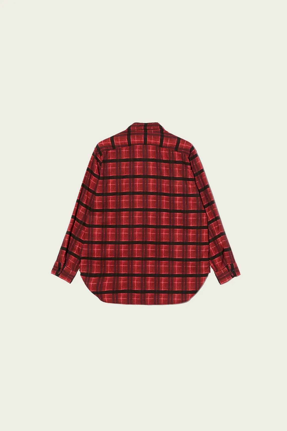 Work Shirt - Red/Black Cotton Printed Plaid Flannel sold by Canoe Club product image thumbnail 2