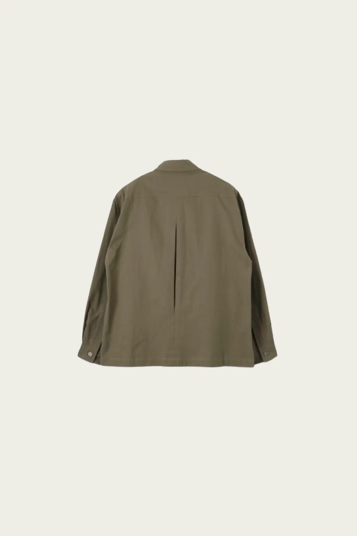 Two Pocket Shirt - Dark Khaki Yarn Dyed Cotton Twill sold by Canoe Club product image thumbnail 2