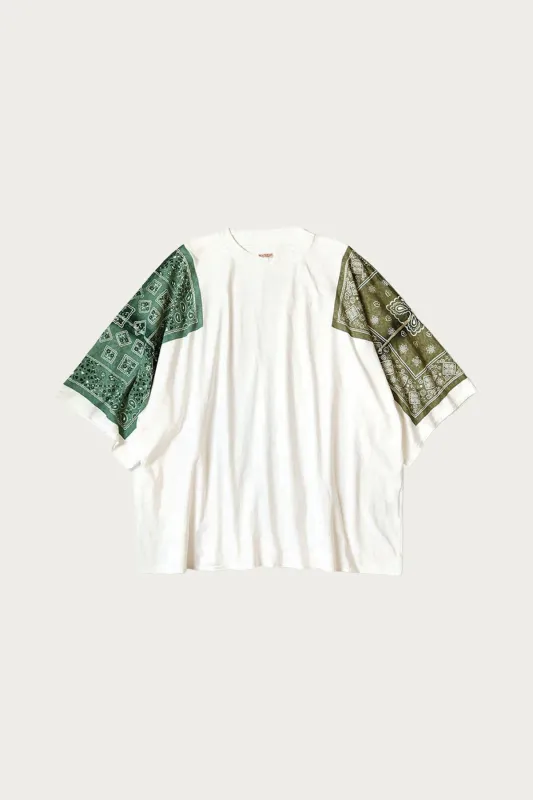 18.5/-Jersey Bandanna HUGE T (COOKIE) - Khaki made by Kapital