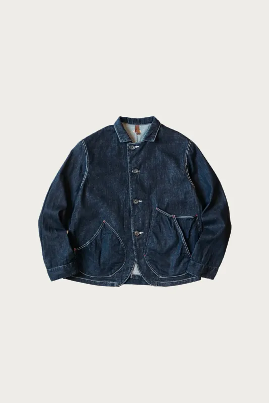11.5ozDenim x 8ozDenim RINGOMAN Coverall - Indigo made by Kapital