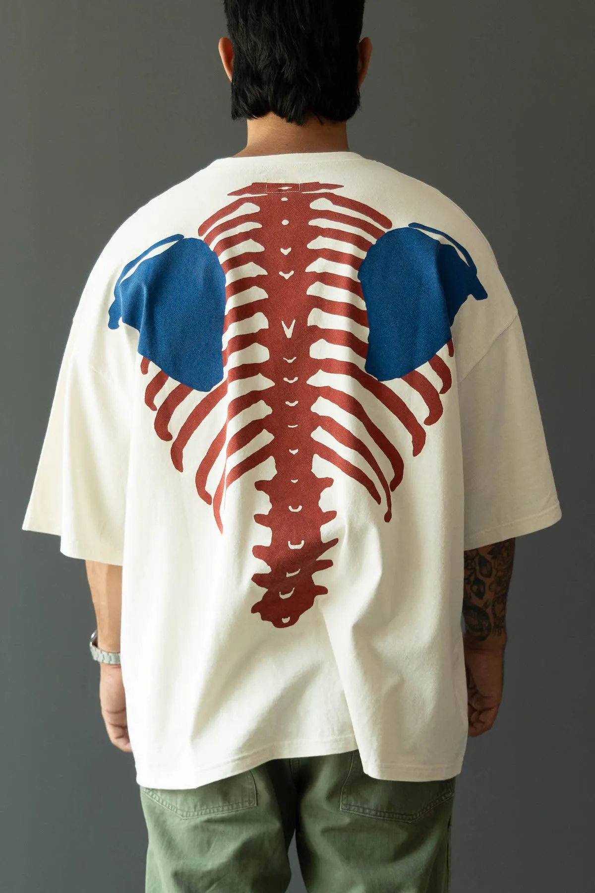 Jersey 2TONES BIG Pocket TEE (BONE) - Tricolor sold by Canoe Club product image thumbnail 4