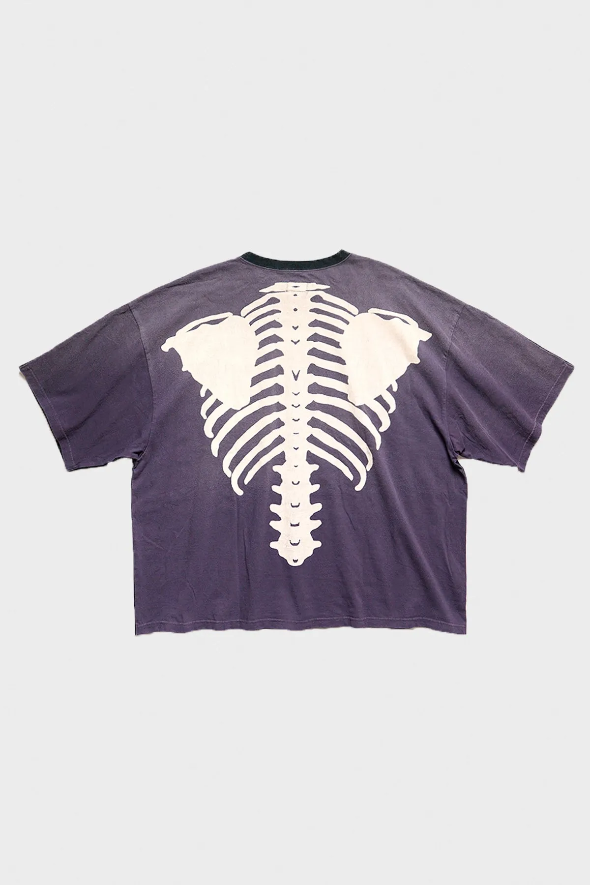 Jersey 2TONES BIG Pocket TEE (BONE) - Black/Purple sold by Canoe Club