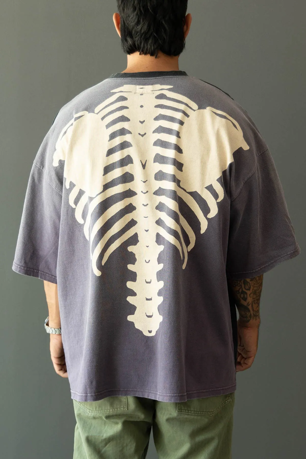 Jersey 2TONES BIG Pocket TEE (BONE) - Black/Purple sold by Canoe Club product image thumbnail 4