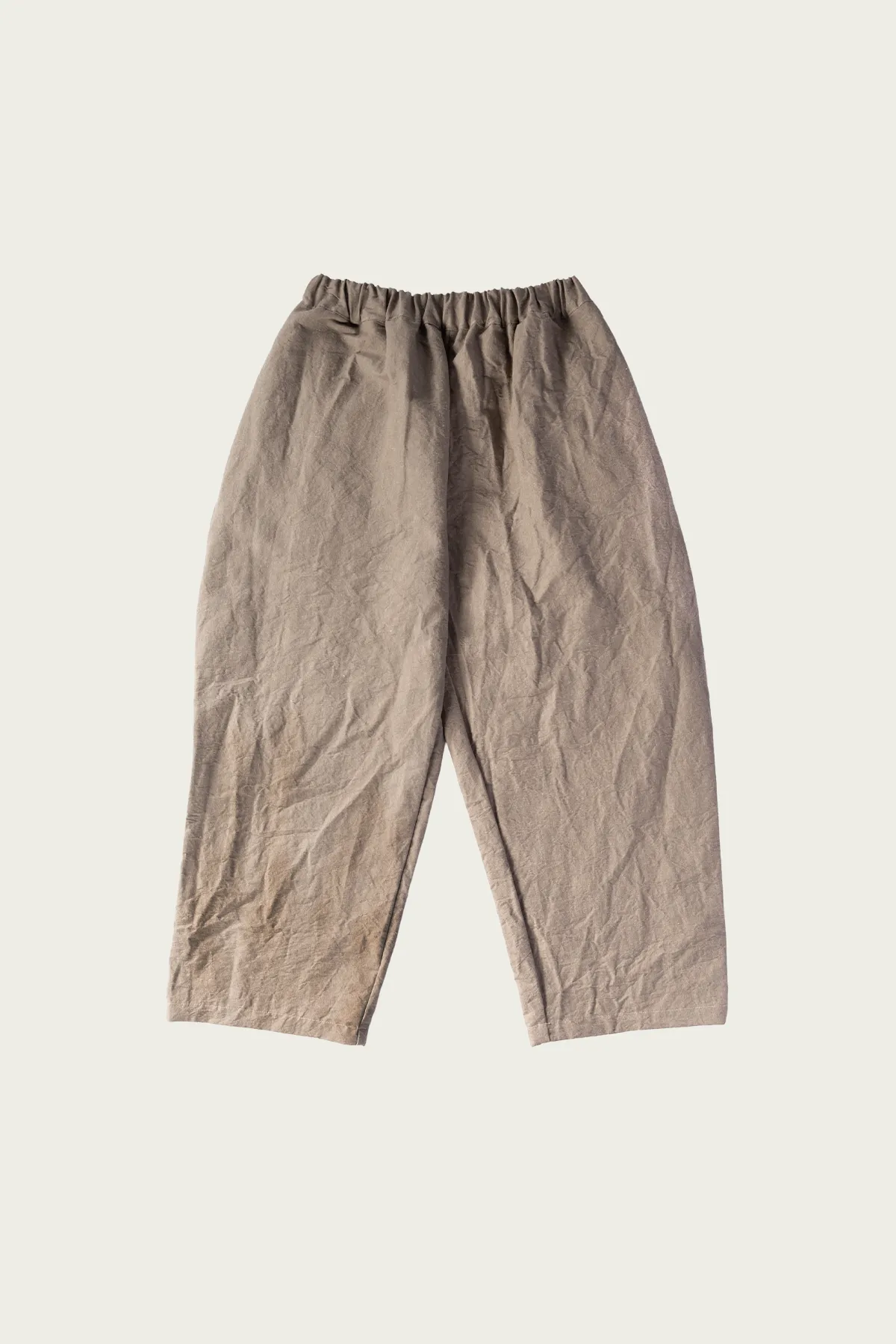 Studio Pant - Grey Beige Cotton Linen Buff Cloth sold by Canoe Club