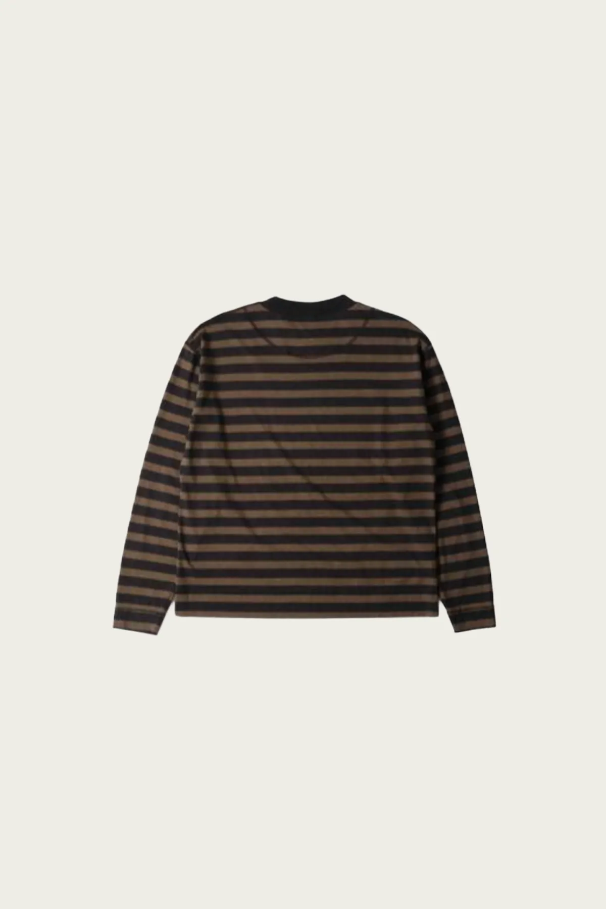 MHL Crew Neck Matelot - Off Black/Bark Light Cotton Melange Stripe sold by Canoe Club product image thumbnail 4