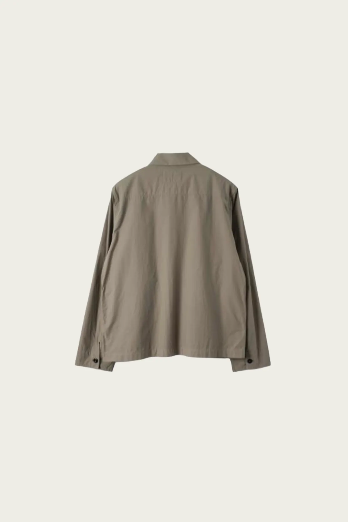 MHL Boxy Overshirt - Mouse Crisp Cotton Poplin sold by Canoe Club product image thumbnail 4