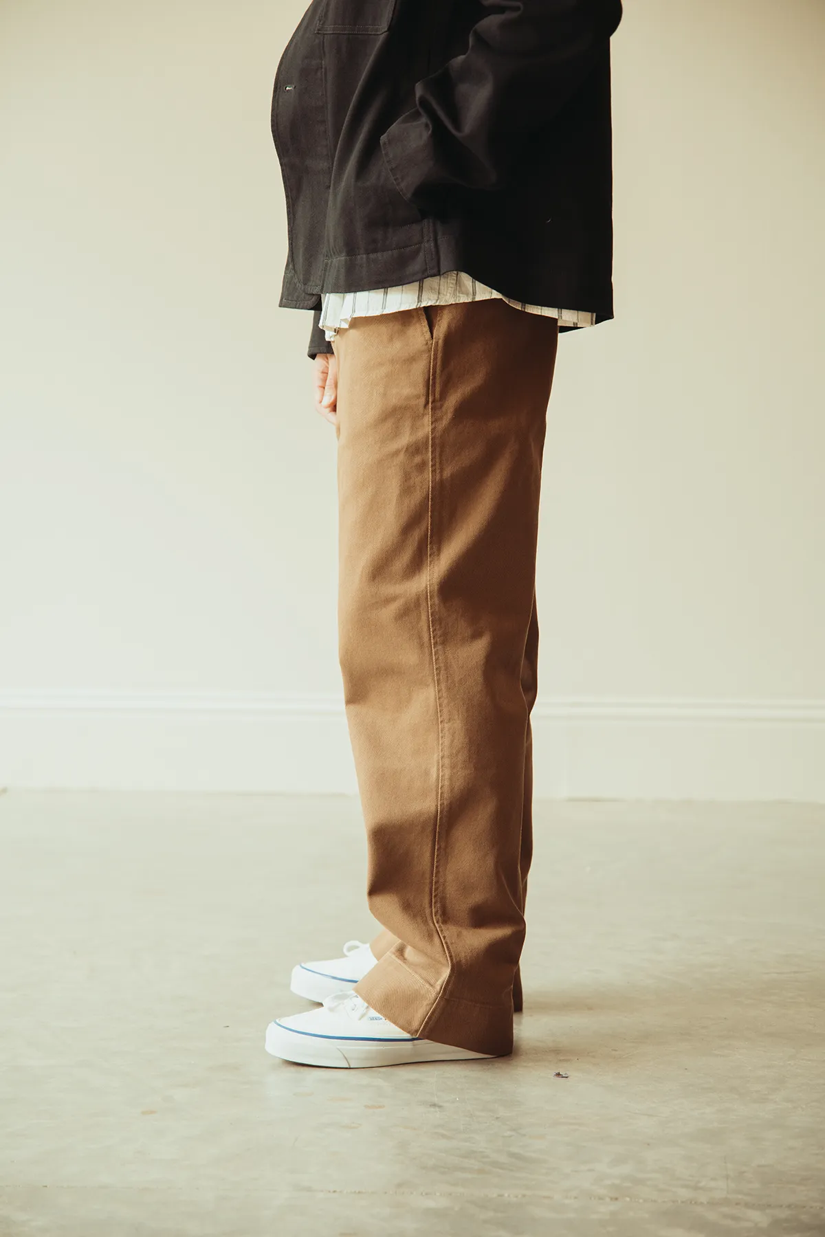 MHL Simple Trousers - Tobacco Raised Cotton Drill sold by Canoe Club product image thumbnail 3