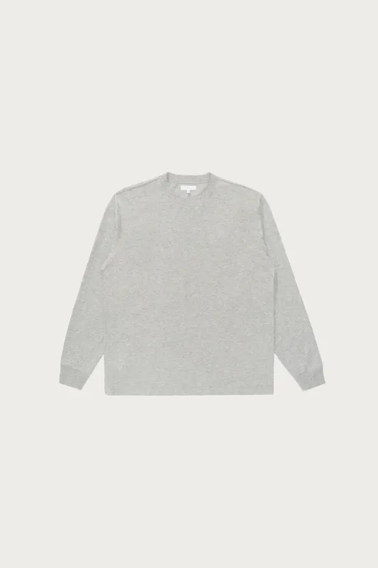 L/S Municipal Tee - Heather Grey made by Lady White Co.