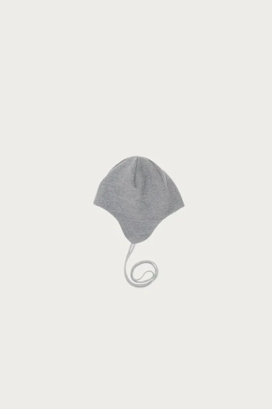 Ear Flap Cap - Heather Grey made by Lady White Co.