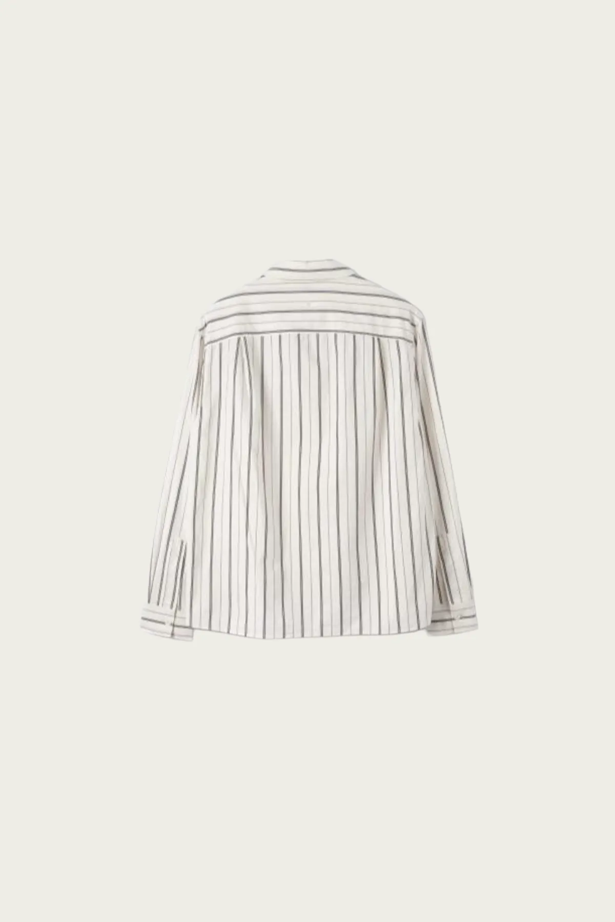 MHL Overall Shirt - Off White/Navy Odd Spaced Cotton Stripe sold by Canoe Club product image thumbnail 2