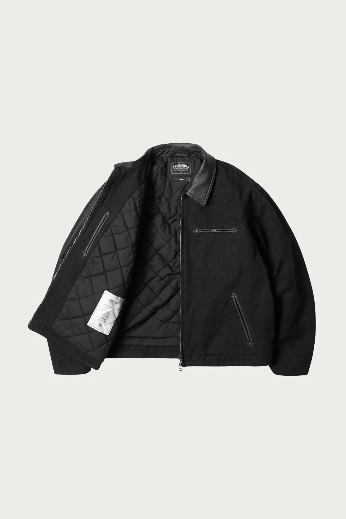 Heavy Canvas Destroyed Work Jacket - Black sold by Canoe Club product image thumbnail 2