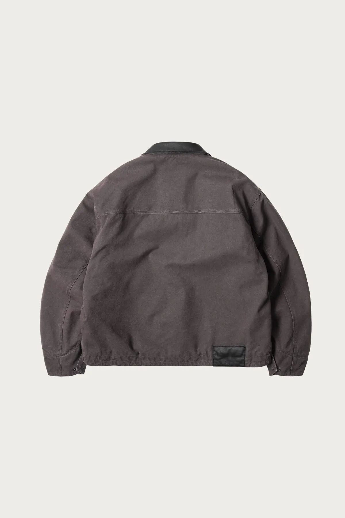 Heavy Canvas Destroyed Work Jacket - Mud sold by Canoe Club product image thumbnail 3