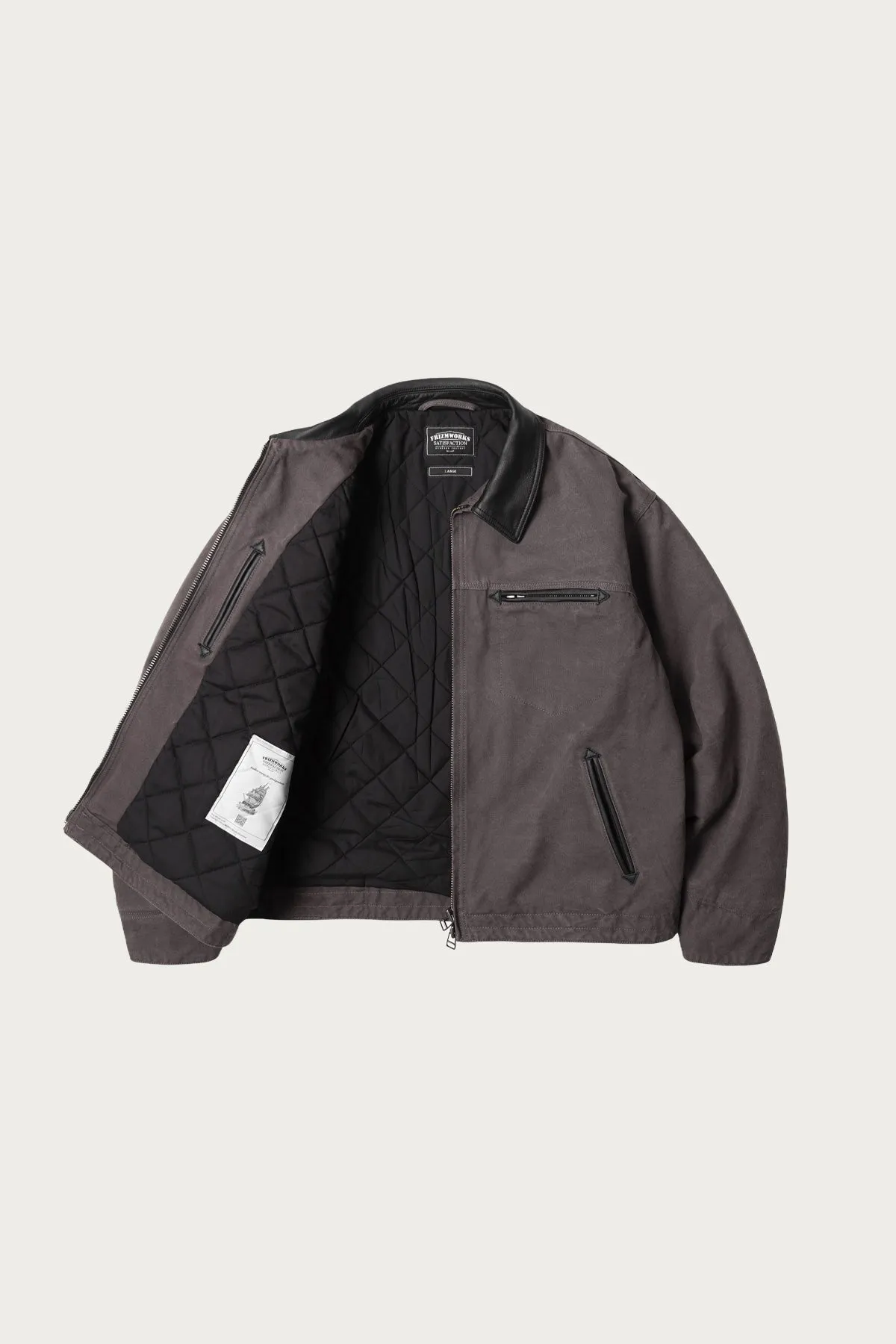 Heavy Canvas Destroyed Work Jacket - Mud sold by Canoe Club product image thumbnail 2