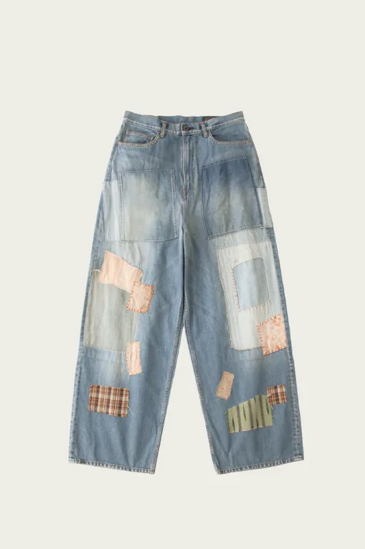 14oz Denim 5P Baggy Pants (BETHAL-PAL remake) - Pro made by Kapital