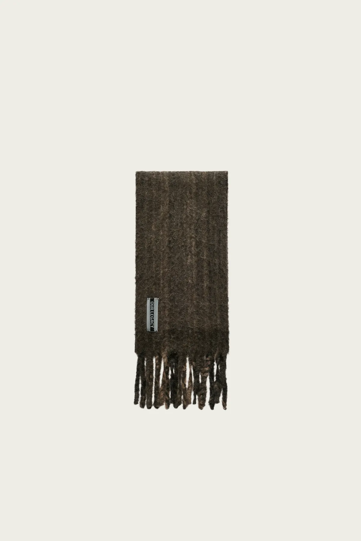 Estate Scarf - Choco Pressed Wave Alpaca sold by Canoe Club