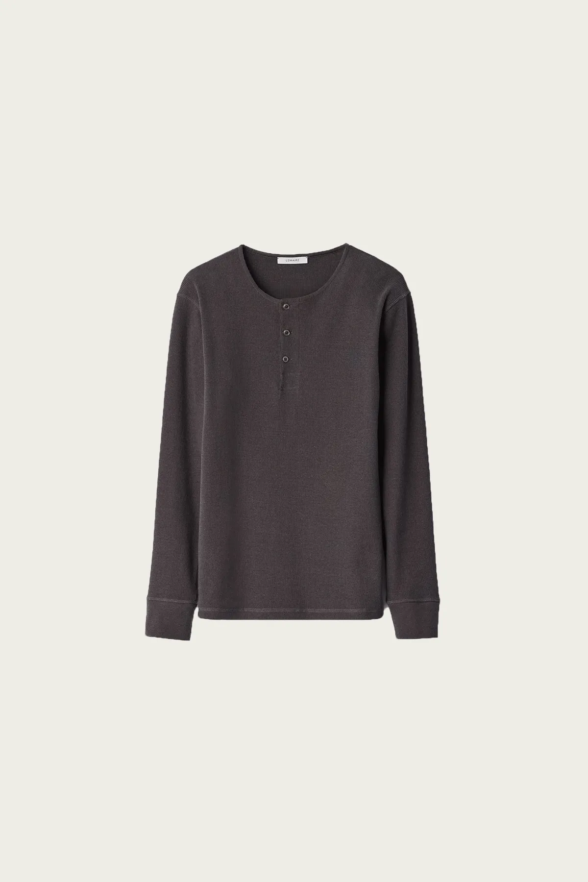 Long Sleeve Henley - Basalt sold by Canoe Club