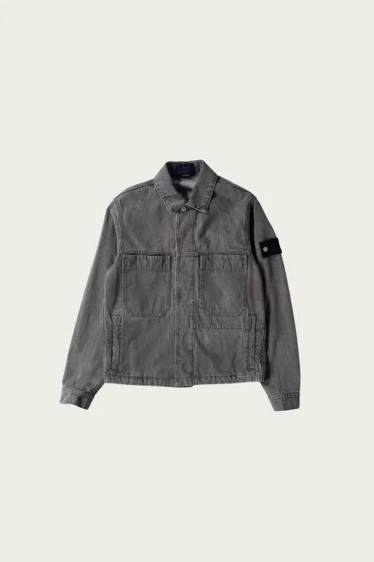 Biker Jacket - Grey Light Wash made by Stone Island
