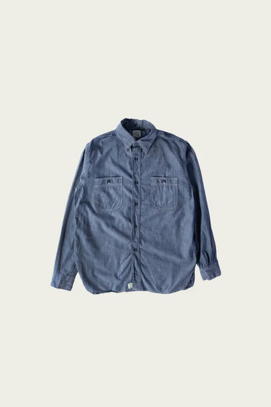 Relaxed Fit Chambray Work Shirt - Chambray made by orSlow