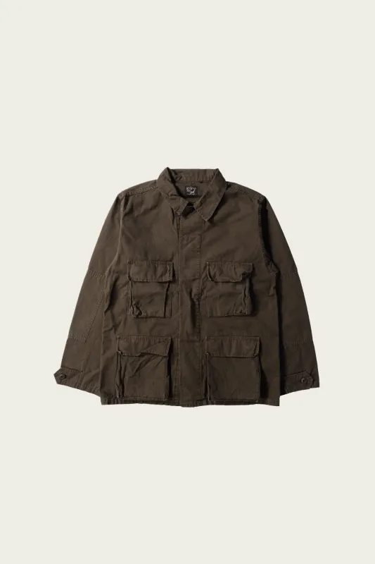 B.D.U Jacket - Stone Washed Brown - Coffee Brown made by orSlow
