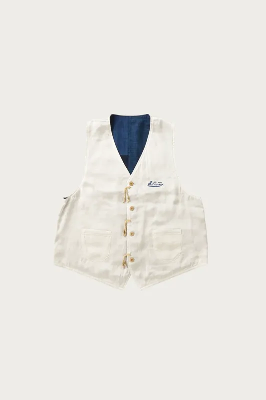 (I.C.T.) Newfolk Vest - Ivory made by Visvim