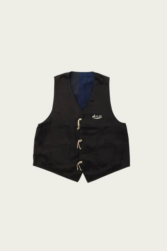 (I.C.T.) Newfolk Vest - Black made by Visvim