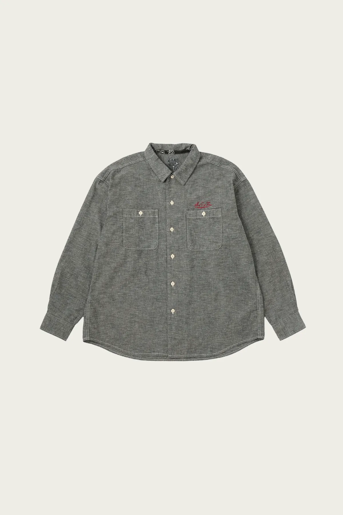 (I.C.T.) Lumber Chambray L/S - Black sold by Canoe Club