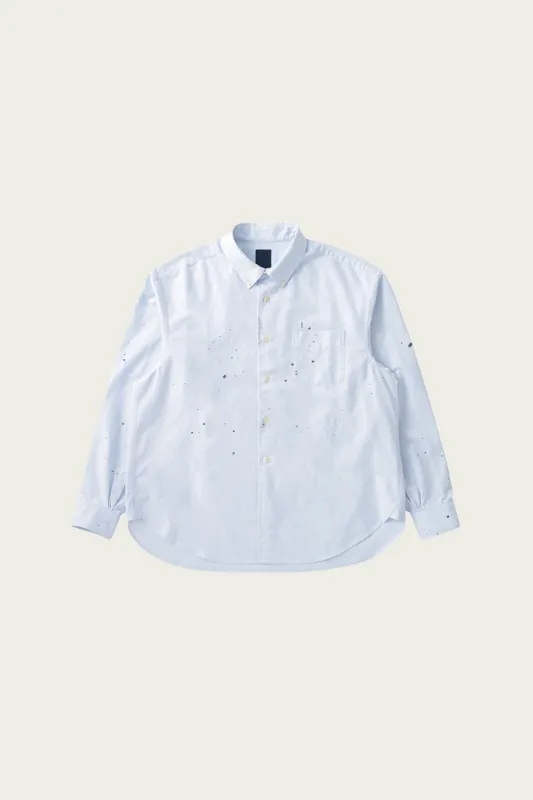 (I.C.T.) Beiler Ox Shirt L/S - Lt. Blue made by Visvim