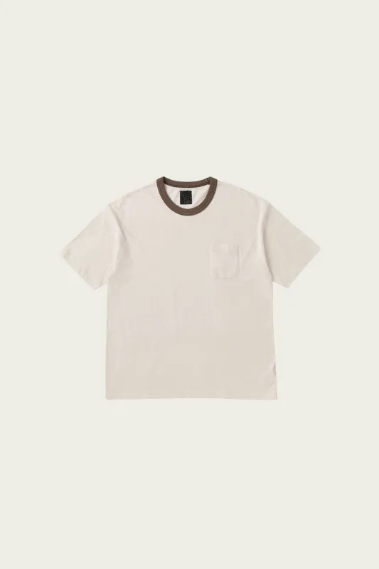 (I.C.T.) Jumbo Tee S/S 2-Tone (N.D.) - Lt. Mud made by Visvim