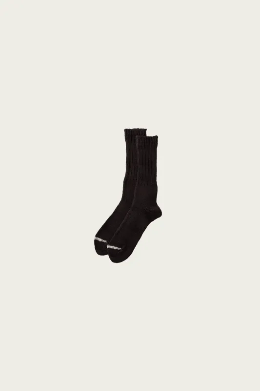 Linen Low Gauge Socks - Ink Black made by Confect by Nestrobe