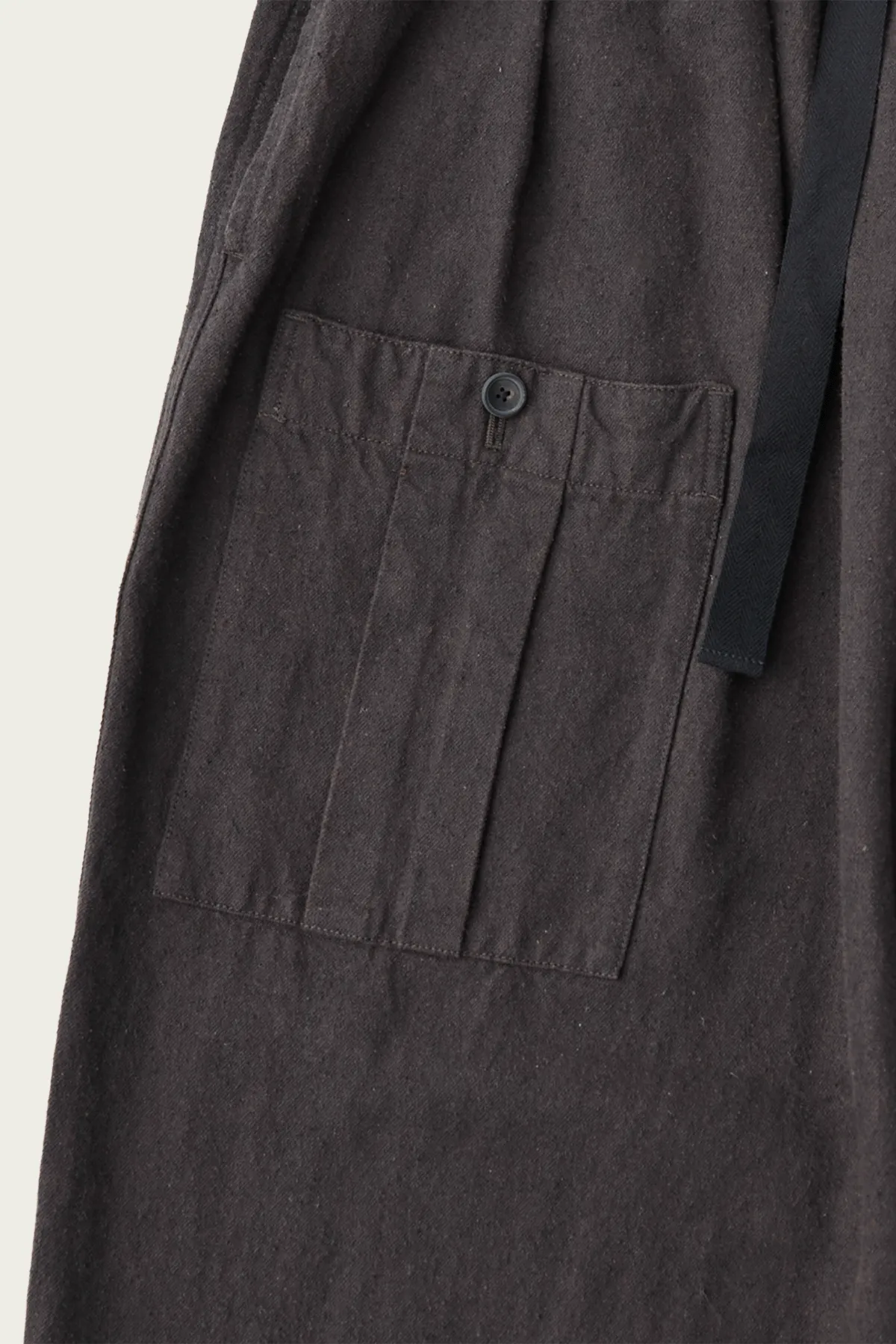 Silk Linen Cotton Nep Easy Work Trouser - Black sold by Canoe Club product image thumbnail 4