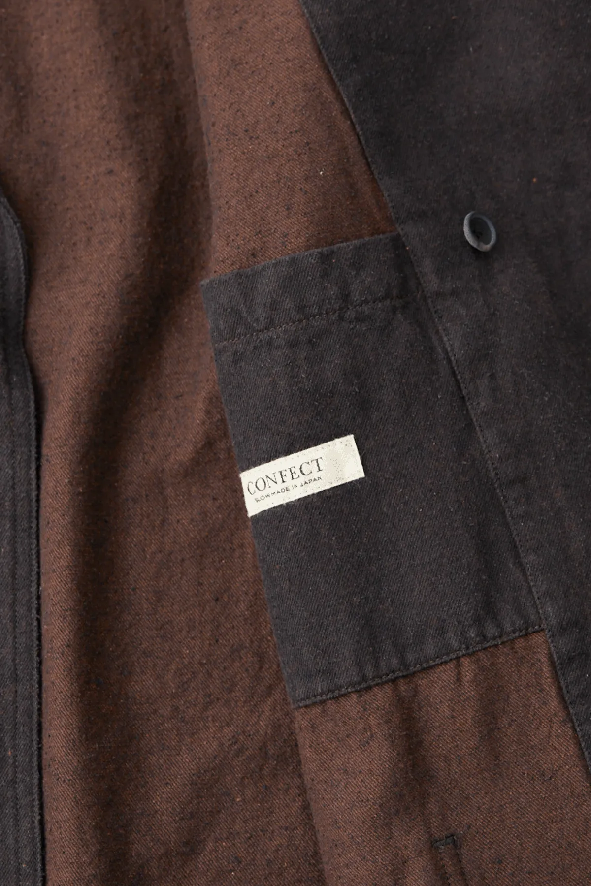 Silk Linen Cotton Nep Shirt Jacket - Brown sold by Canoe Club product image thumbnail 3