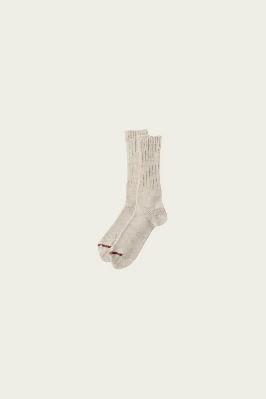 Linen Low Gauge Socks - Oatmeal made by Confect by Nestrobe