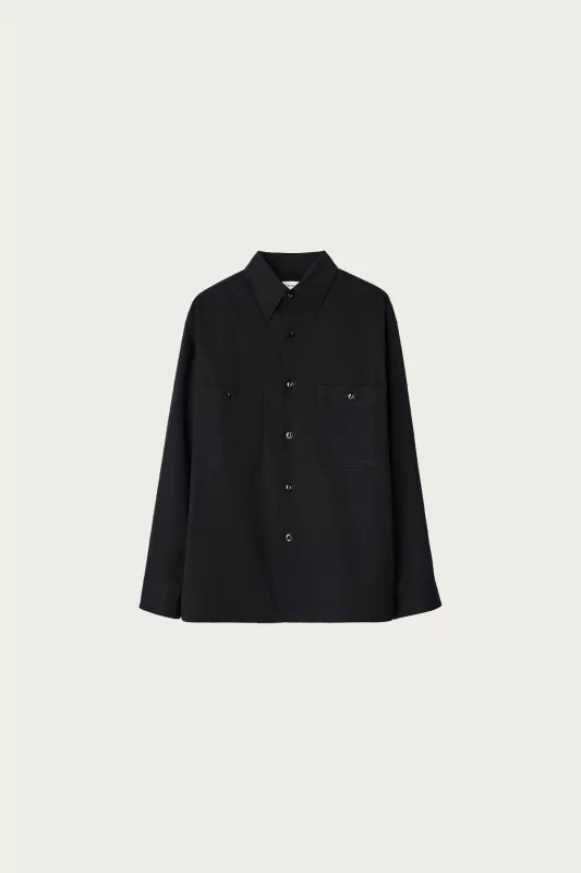 Two Pockets Shirt - Black made by Lemaire