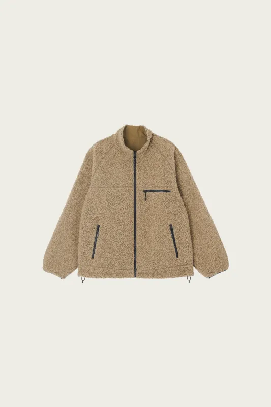 Reversible Sherpa Jacket - Beige/Tan made by Gramicci