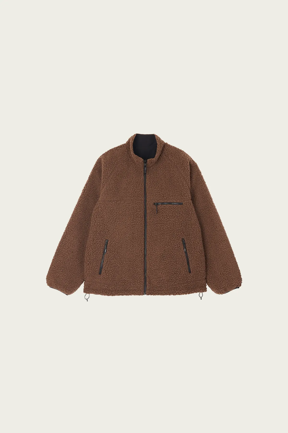Reversible Sherpa Jacket - Dark Brown/Black sold by Canoe Club