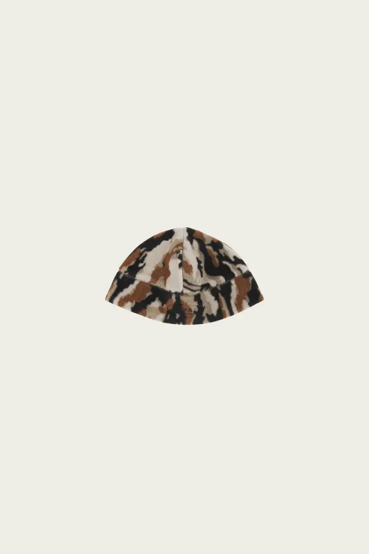 Thermal Fleece Beanie - Bark Camo made by Gramicci