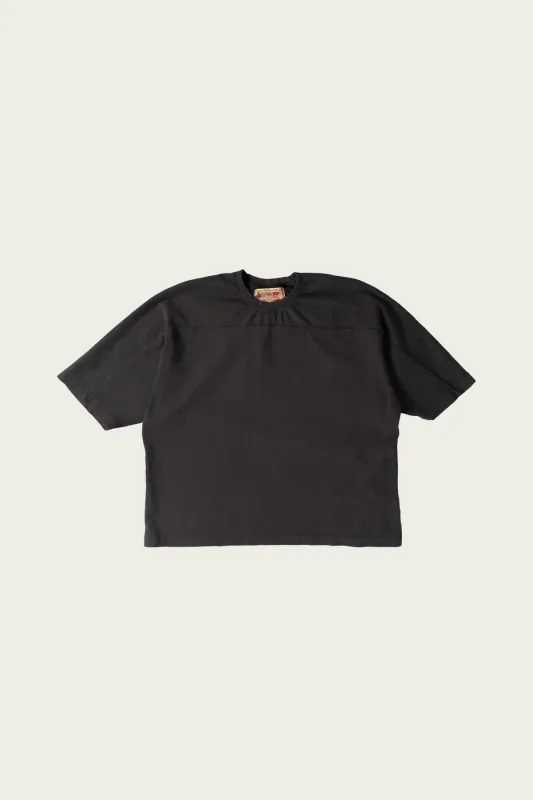 Community Football Tee - Washed Black made by Canoe Club
