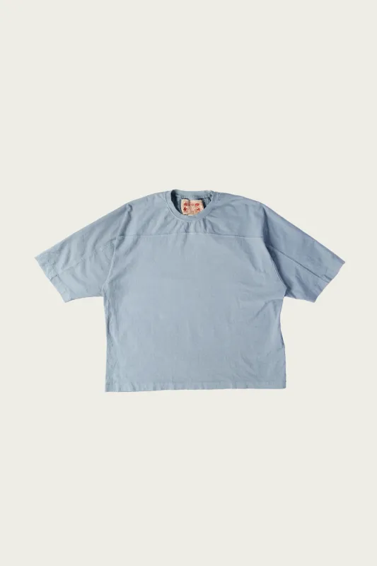 Community Football Tee - High Tide Blue made by Canoe Club