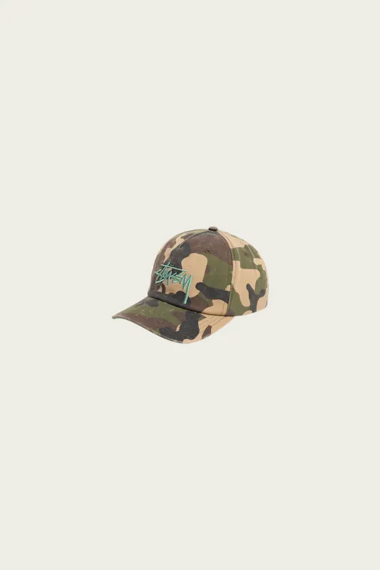 Big Stock Mid Depth Cap - Camo made by Stussy