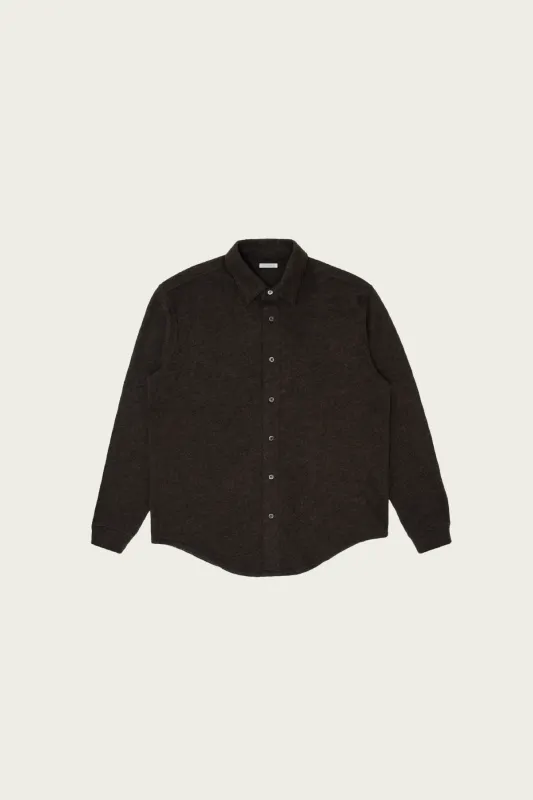 Crater Wool Button Up - Brown made by Lady White Co.