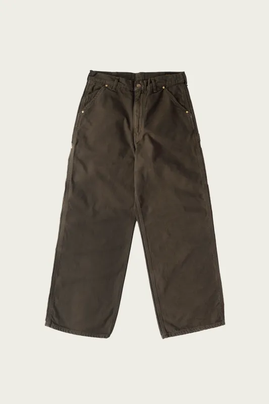 Dad's Fit Oxford Painter Pants - Coffee Brown made by orSlow