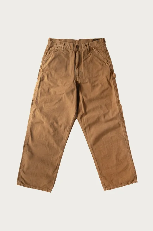 Dad's Fit Oxford Painter Pants - Brown made by orSlow