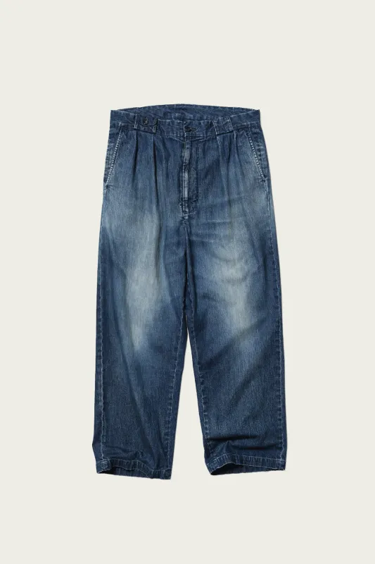 Guide 2P Trousers Light Denim - Indigo Vintage Wash made by Unlikely Dry Goods