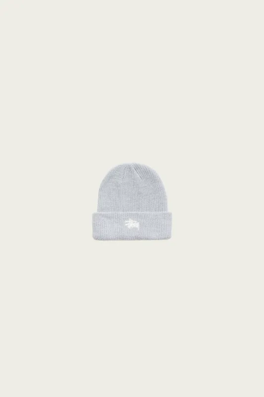 Basic Cuff Beanie - Heather Grey made by Stussy