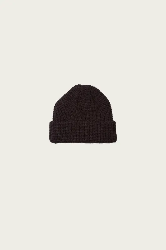 Waffle Watch Cap - Black made by ROTOTO