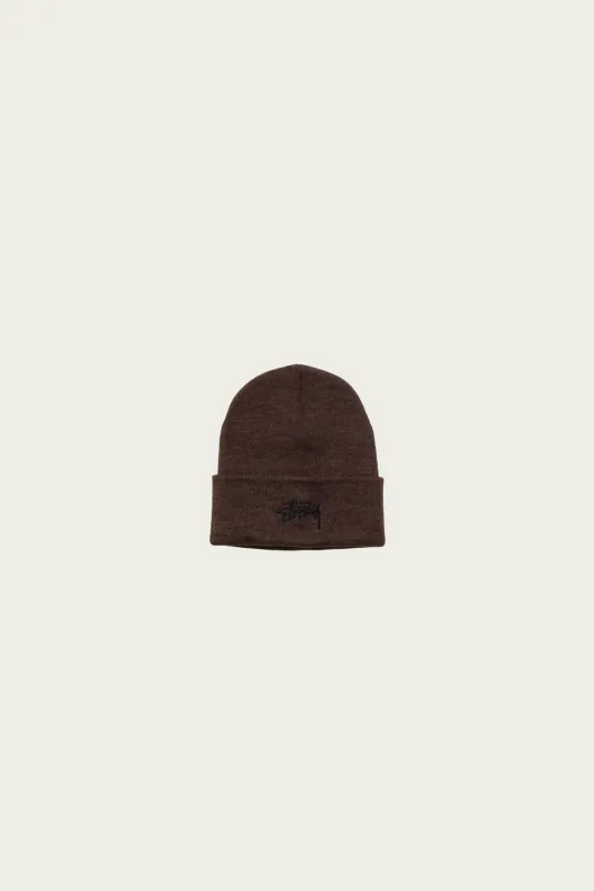 Stock Cuff Beanie - Heather Brown made by Stussy