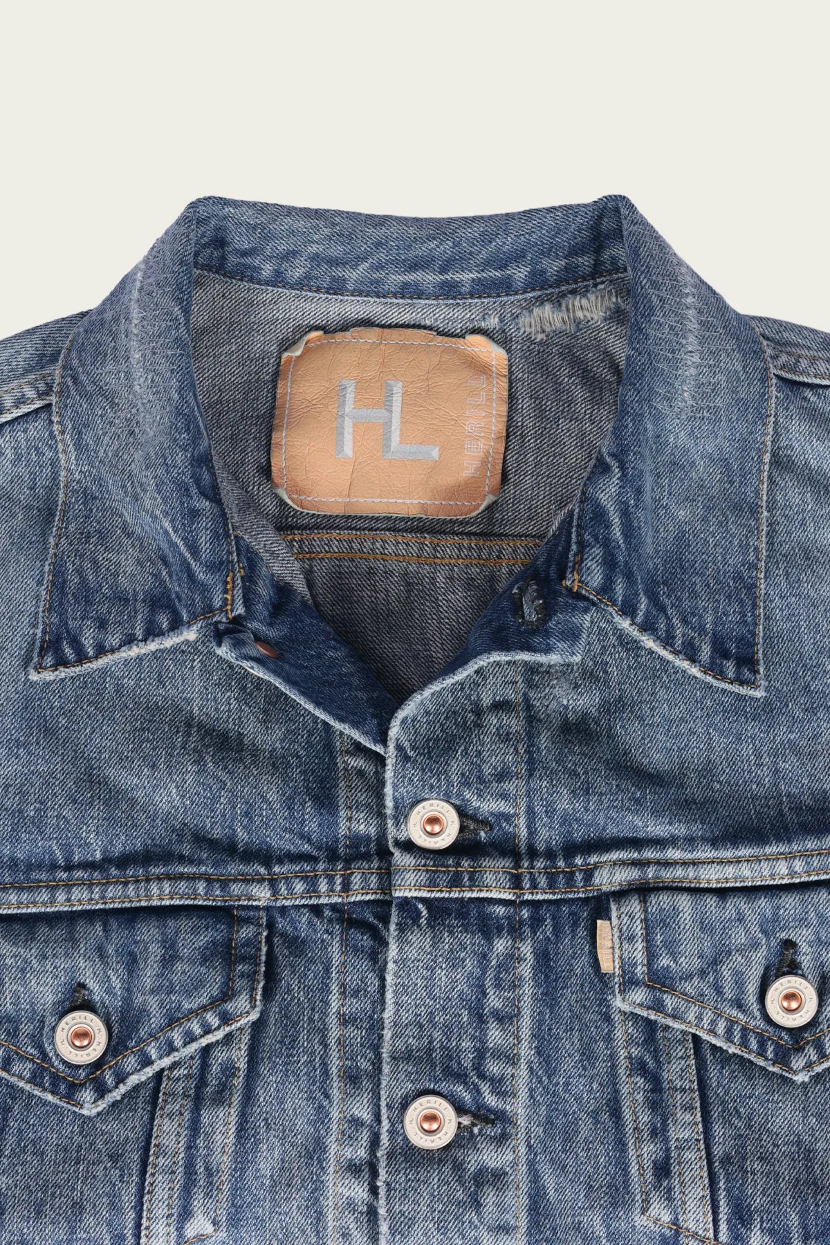 HL Denim Jacket - Damage Worn sold by Canoe Club product image thumbnail 2