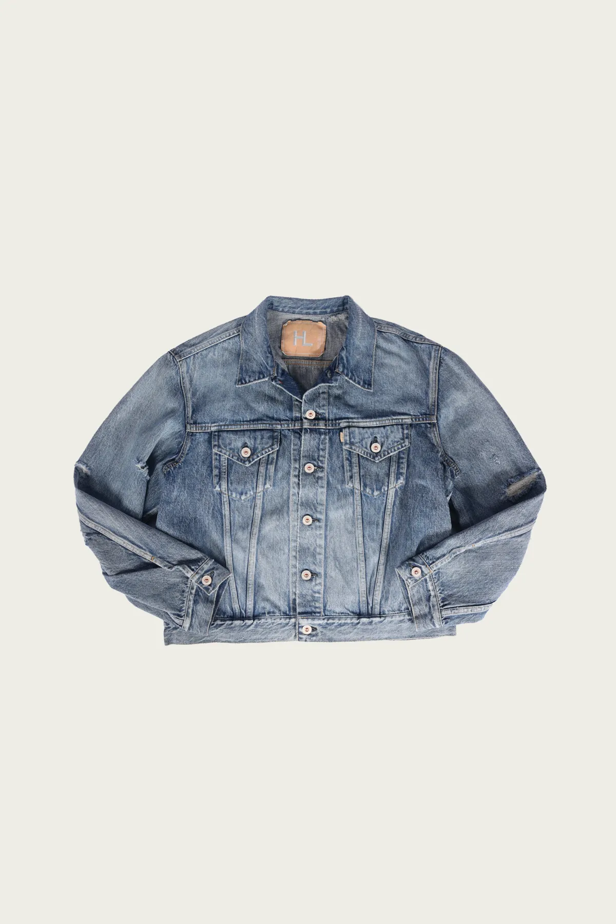HL Denim Jacket - Damage Worn sold by Canoe Club