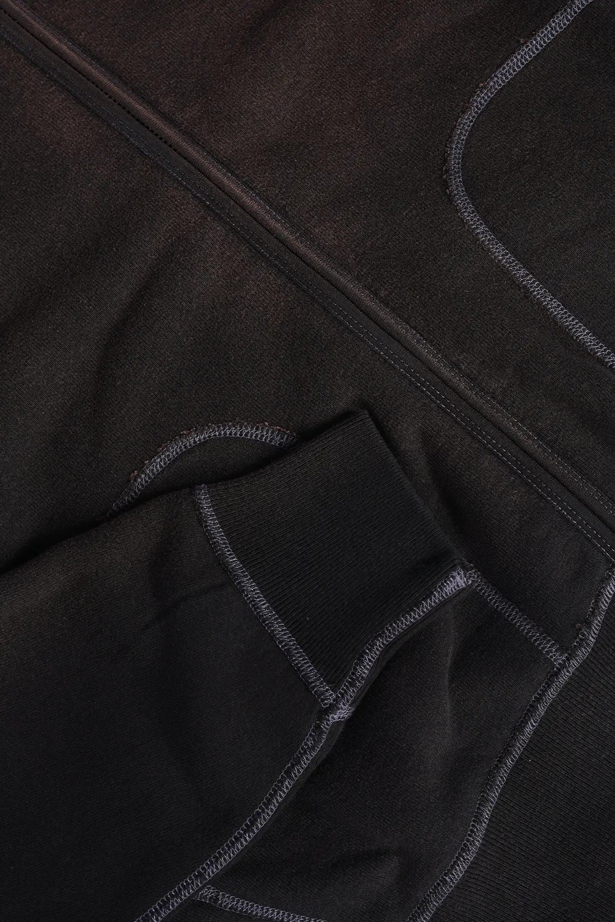 Zip Up Hooded Sweatshirt - Black sold by Canoe Club product image thumbnail 3