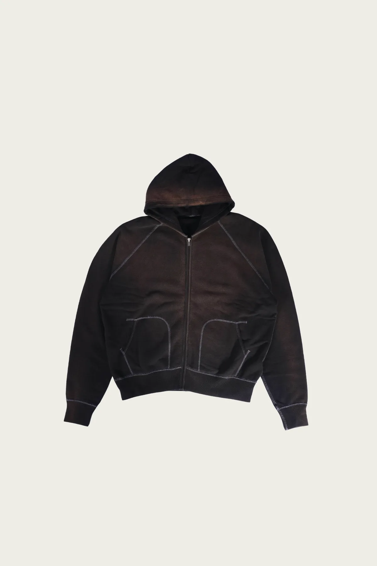 Zip Up Hooded Sweatshirt - Black sold by Canoe Club